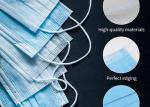 White Blue Disposable Surgical Masks Skin Friendly Hypoallergenic Dental Masks
