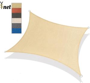 Quality 160GSM180GSM Garden Car Park Triangle Rectangle Canopy Waterproof Plastic HDPE Sun Shade Sails Outdoor Ivory Beige wholesale
