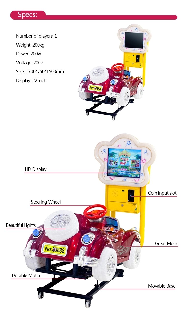 LCD Screen Children'S Bumper Cars , Plastic / Fiberglass Ride On Bumper Car