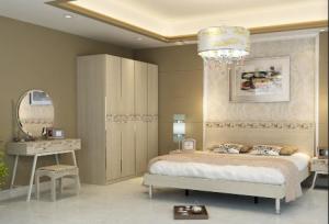 Quality 3-5 Star Hotel Bedroom Furniture Sets , Hotel Project Furniture High Glossy Painting wholesale