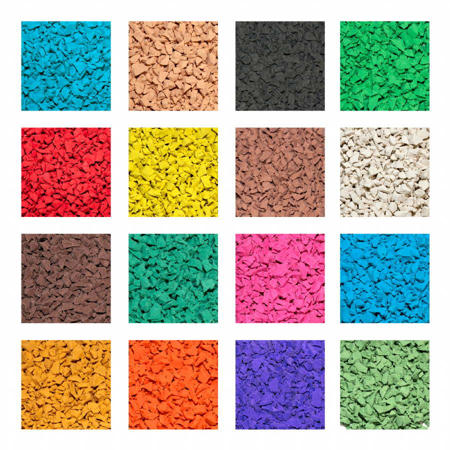 Elongation ≥ 100% Artificial Grass Rubber Granules For High Density Surfaces