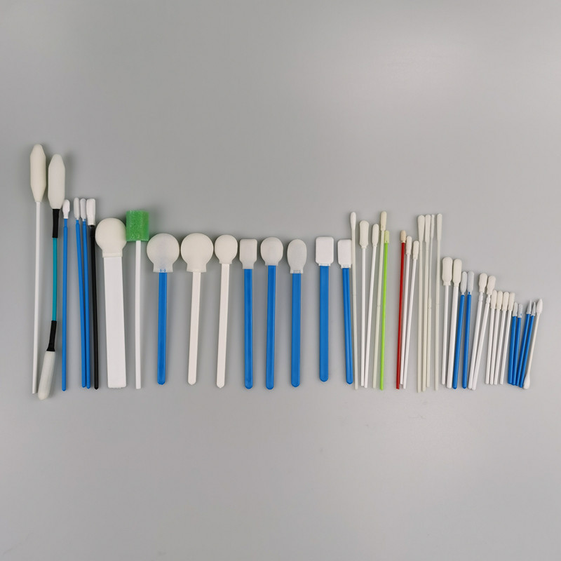 125mm Total Length Disposable Foam Tip Swabs With No Fibers TX708