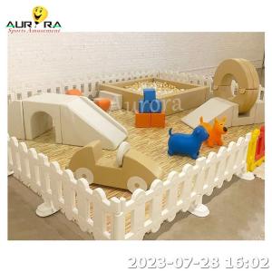 Quality Brown Beige Outdoor Playground Climber Ball Pit Commercial Soft Play Kids Adults wholesale