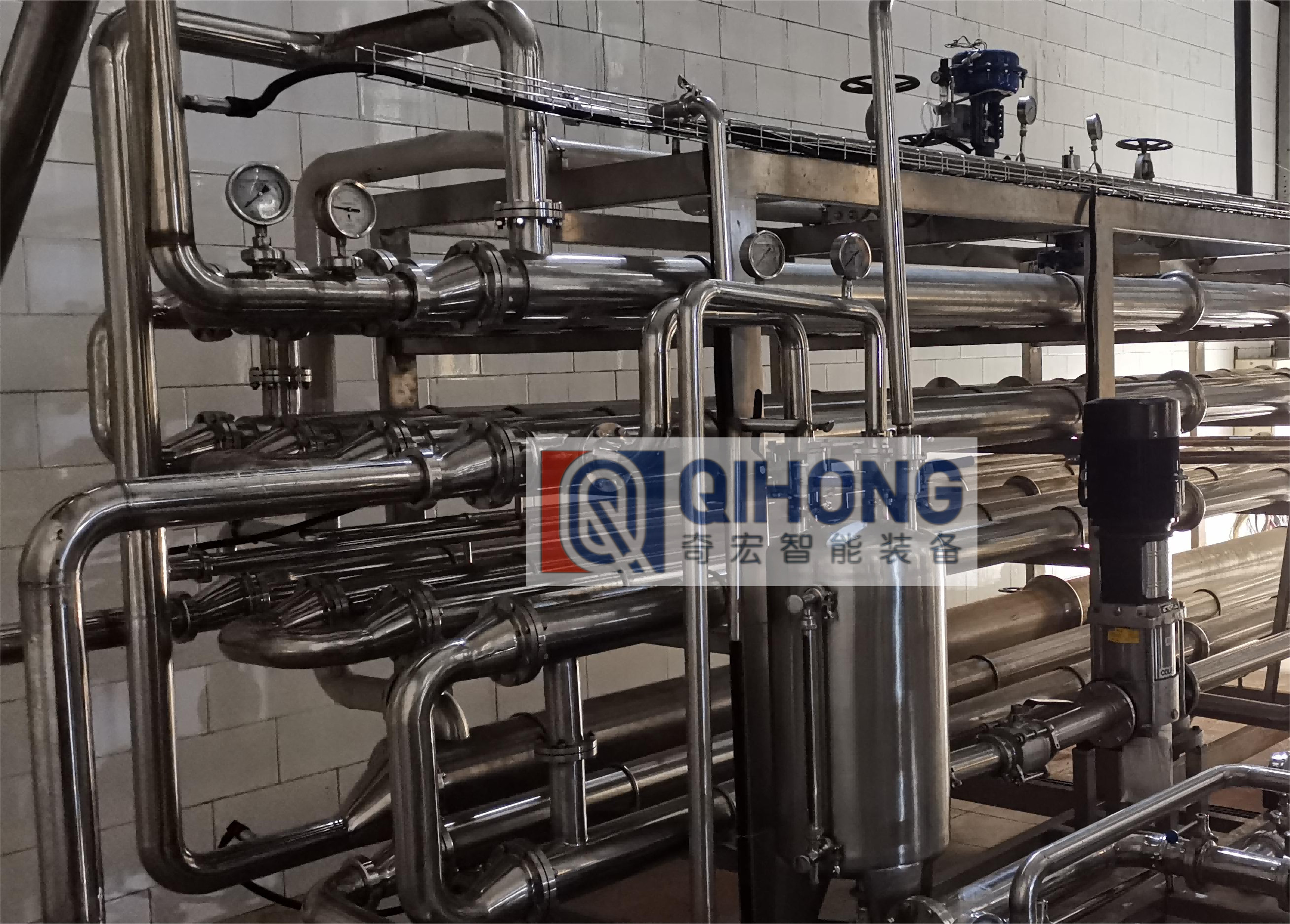 Full Automatic Sterilization Machine 0-30T/H Tubular UHT Sterilization Machine
