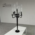 120CM Crystal Glass Candelabra 9 Arms Tall Crystal Candlesticks