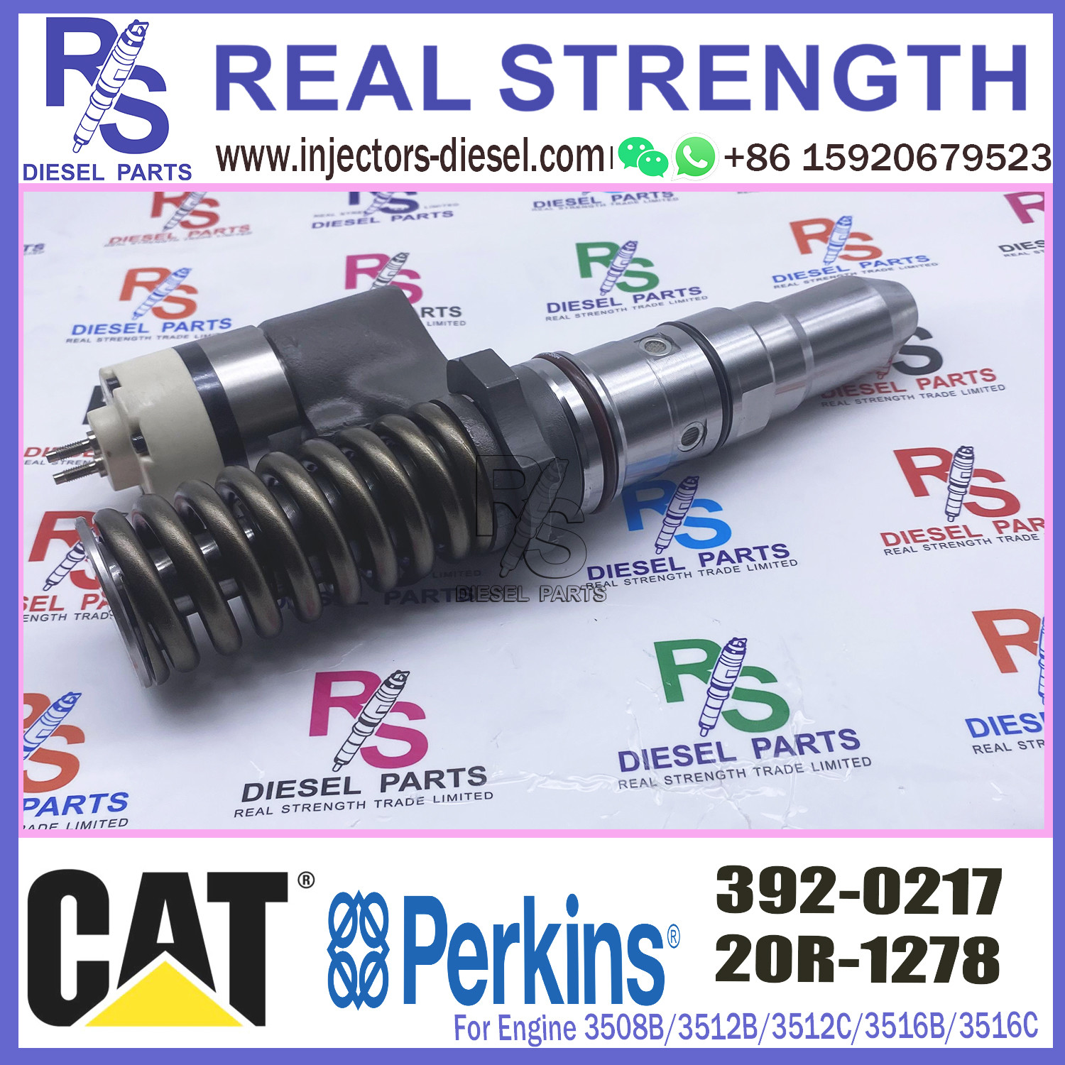 Diesel Engine Parts 3508 3512 3516 3524 Fuel Injector Assy 3920217 392-0217