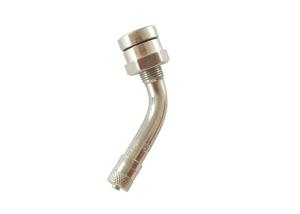 Quality O Ring Nickel Plated Brass Tire Valve TR543D Bend 60° For Truck Cap wholesale