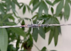 Quality 2.0mm Double Twist Barbed Wire 200m Barbed Wire Fencing 5inch Barb Spacing wholesale