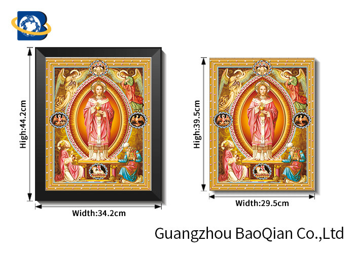 Flipped Efect 3d Lenticular Picture Posters With Monster / Religion , Home Decoration Pieces
