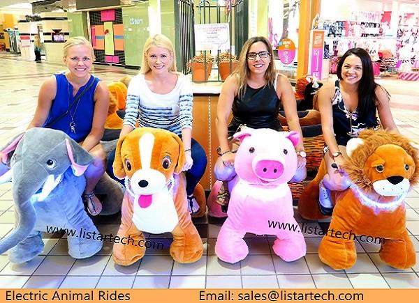 China Supplier Funny Stuffed Animals, Adults Animal Rides Entertainment in