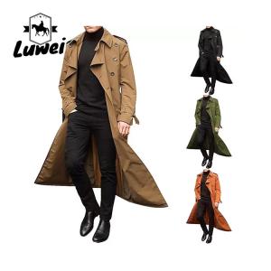 Quality Fashion Chaquetas Windbreaker Erkek Ceket Mens Utility Trench Abrigo Largo Hombre Overcoat Men Jacket wholesale
