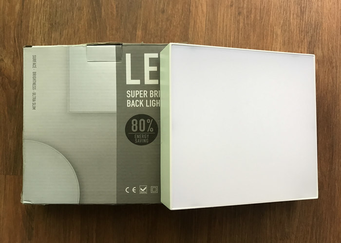 Slim LED Square Panel Light 30Watt Isolated Driver 0.9PFC 80Ra 4000K