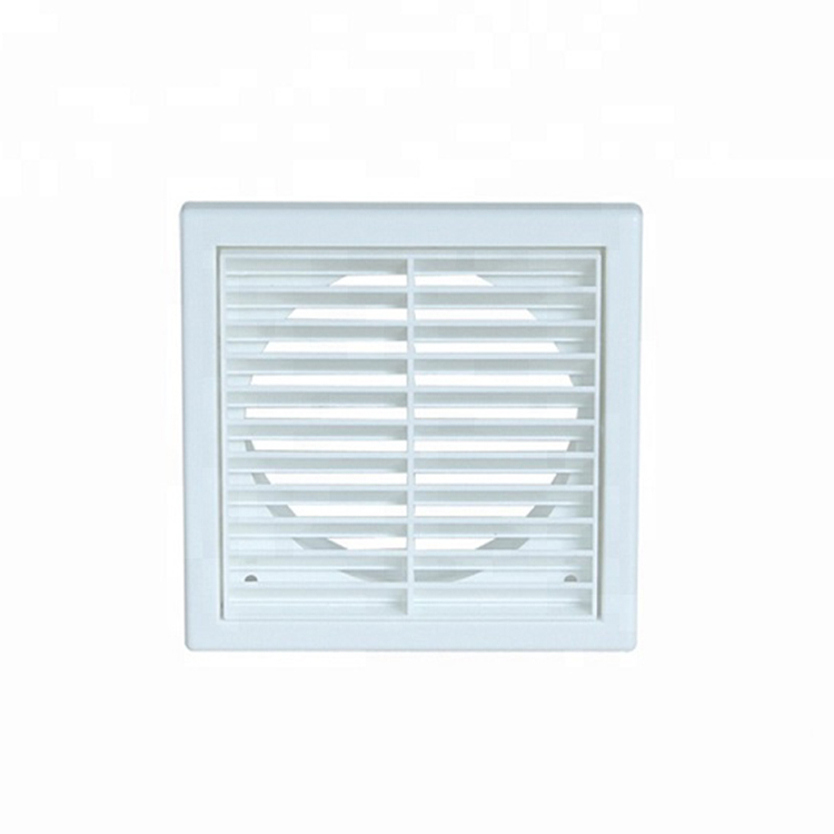 Mechanical Life 3 Years White Bathroom Fixed Louvre Grille in 100mm 125mm 150mm 200mm