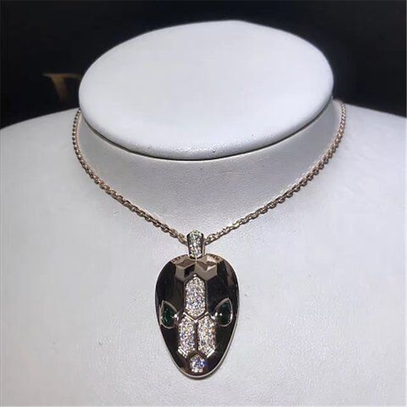 Factory jewels B Serpenti series necklace 18k gold white gold yellow gold rose gold diamond necklace