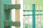 Industrial Safety Ornamental Aluminum Fence , Metal Garden Fence