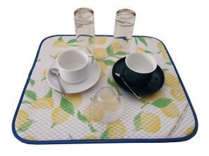 Quality Multifunctional Microfiber Dish Drying Mat Anti Oil For Utensils Polyester wholesale