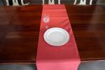 ODM 54 By 108 Plastic Lined Paper Tablecloths Grid Printing For Birthday
