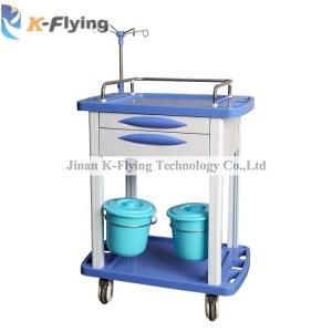 Quality Medicine Delivery Plastic infusion Treatment Medical Trolley Cart wholesale