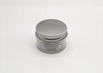 20g Clear PET Cosmetic Cream Jar With Screw Aluminum Cap