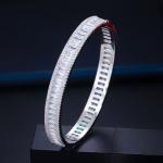 Luxury Cubic Zircon Bracelet with Leaf Shape CZ Vintage Bride Wedding Bracelets