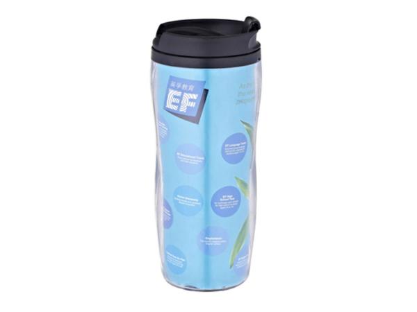 350ml travel mug curve body paper insert for promotion coffee mug FDA/LFGB/CA65