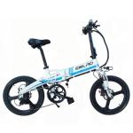 Safe Electric Folding Bike , 20 Inch Fold Up Electric Bike 120 KG Max Load