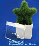 cosmetic zipper bag clothes bags, Slider zipper stand up bag, Plastic Cosmetic