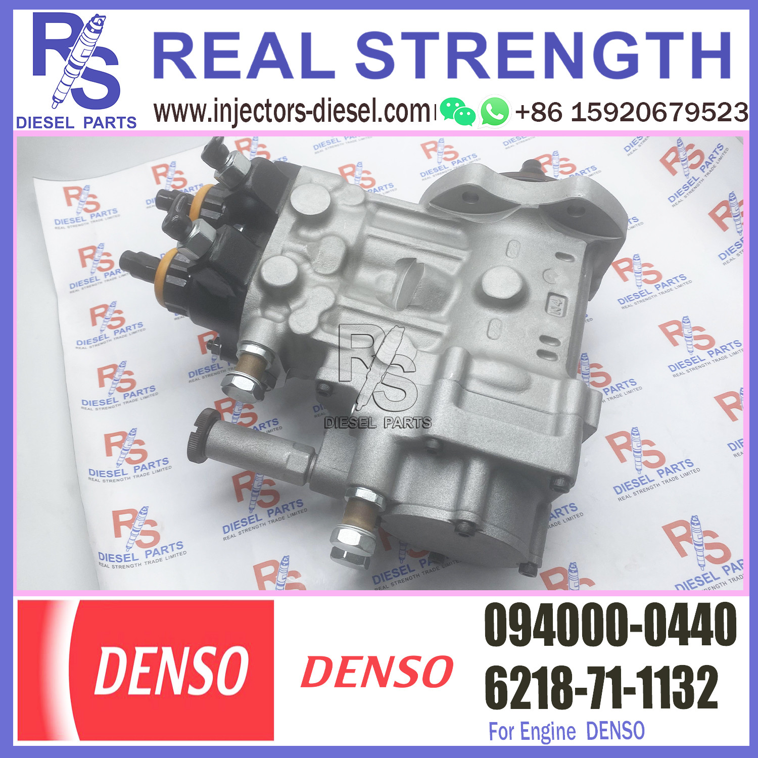 Diesel HP0 Fuel Injection Pump 094000-0440 For Komat-su SAA6D140E-3 6218-71-1130 6218-71-1132