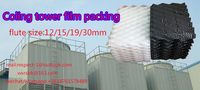 Counter Flow Cooling Tower Fins 305/610mm Cooling Tower Packing Material