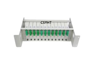 Quality Metal 19inch Racks Fiber Optic PLC Splitter 1x32 For FTTX Tiroir Optique 19 wholesale
