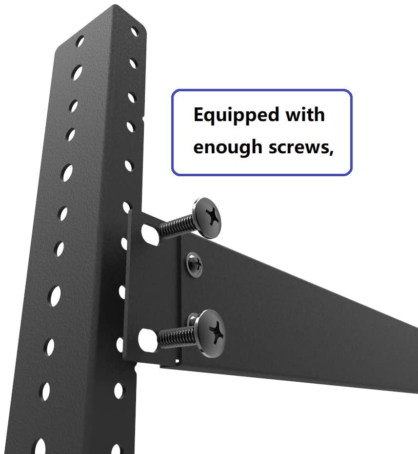 ISO9001 Rohs CE 16949 2U Heavy Duty Steel Vertical Rack Rail Pair DIY Kit With Hardware