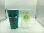 Printed Disposable Plastic Cups Hot Drink UV Printing Customized Logo