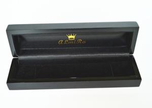 Quality Wooden Jewelry Coloured Gift Boxes Custom Made Rectangle Shape Cmyk wholesale