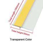 Co - Extruded PVC Door Bottom Seal Strip Dust Proof Door Sweeps Transparent