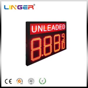 China Double Sides Unleaded LED Gas Price Sign With RF Wireless Remote on sale