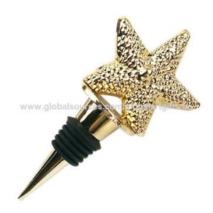 Quality 3D Starfish Wine Bottle Stopper Perfect For Beach Lovers wholesale