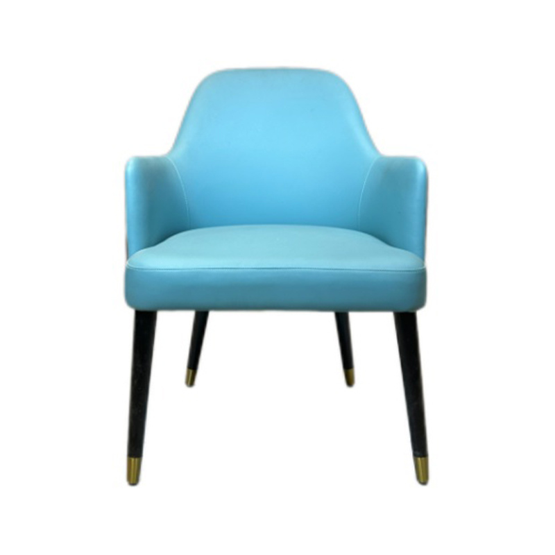 Hotel Furniture Wholesale Modern Solid Wood PU Leather Chair Restaurant Dining Room