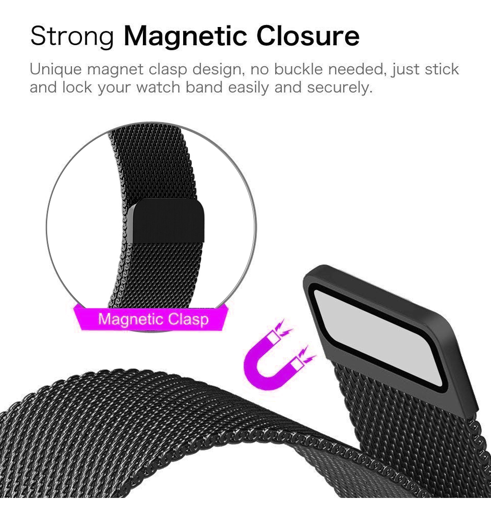 Smartwatch Series 6 Band Stainless Steel Magnetic Bracelet 40mm 42mm 44mm For Apple Smartmobile