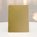 Ten Cross Brushed Stainless Steel Plates Corrosion Resistant Materials