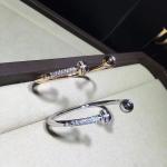 PIAGET brand jewelry 18k gold Possession open bangle bracelet set with 90