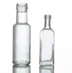 Hot Stamping Square Clear Glass Olive Oil Bottle for Kitchen Storage