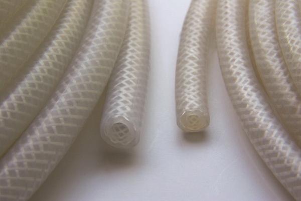 Extruded Braid Reinforced Silicone Rubber Tubing , High Pressure Silicone
