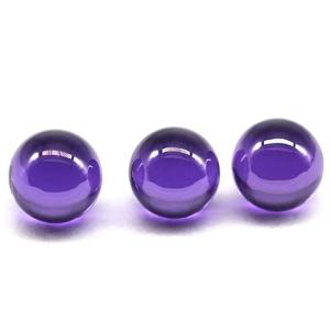 Quality Roundball Garnet Peridot Pink Colors CZ Beads Synthetic Cubic Zirconia Loose Gemstone For Diamond Earrings wholesale