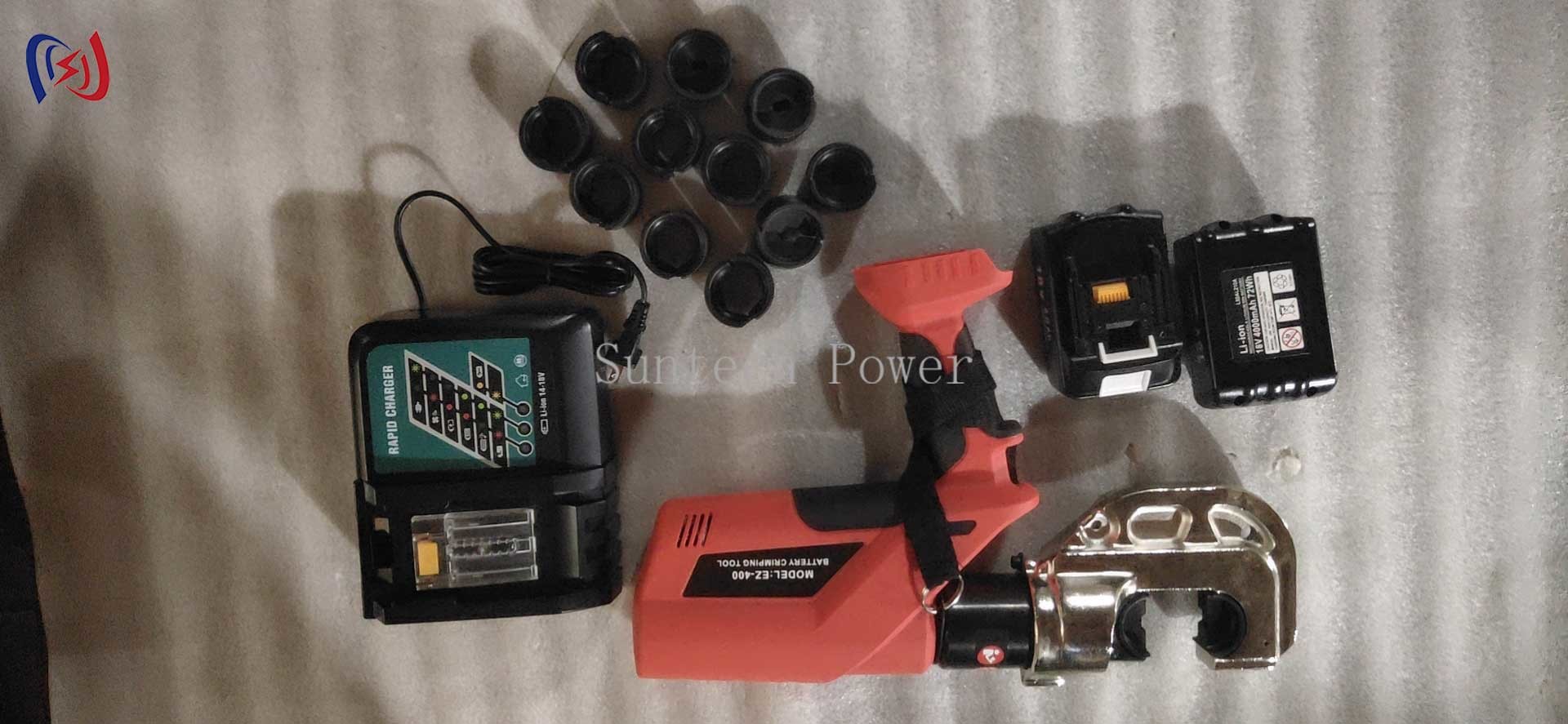 Battery Powered Hydraulic Crimping Pliers 60KN - 250KN Hydraulic Terminal Crimper