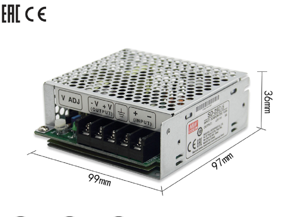 SD-25-24 DC To DC Converter Power Module 24V 1.1A Over Load Protection