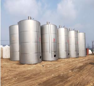 Quality Material Flow Used Stainless Steel Storage Tanks 10 Tons wholesale