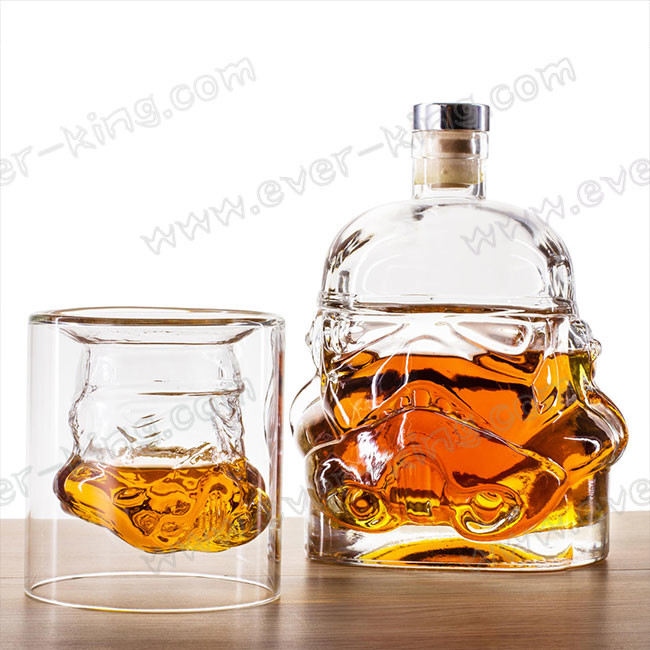 Customed Personal Screw Top 750ML Luxury Liquor Bottle