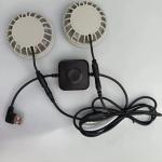 Japanese Brushless Motor Air Conditioning Vest Fan Small Two Fans In One