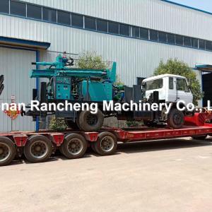 Quality 280m Depth Truck Mounted Water Well Drilling Rig 4500-6000N.M Travel Speed wholesale