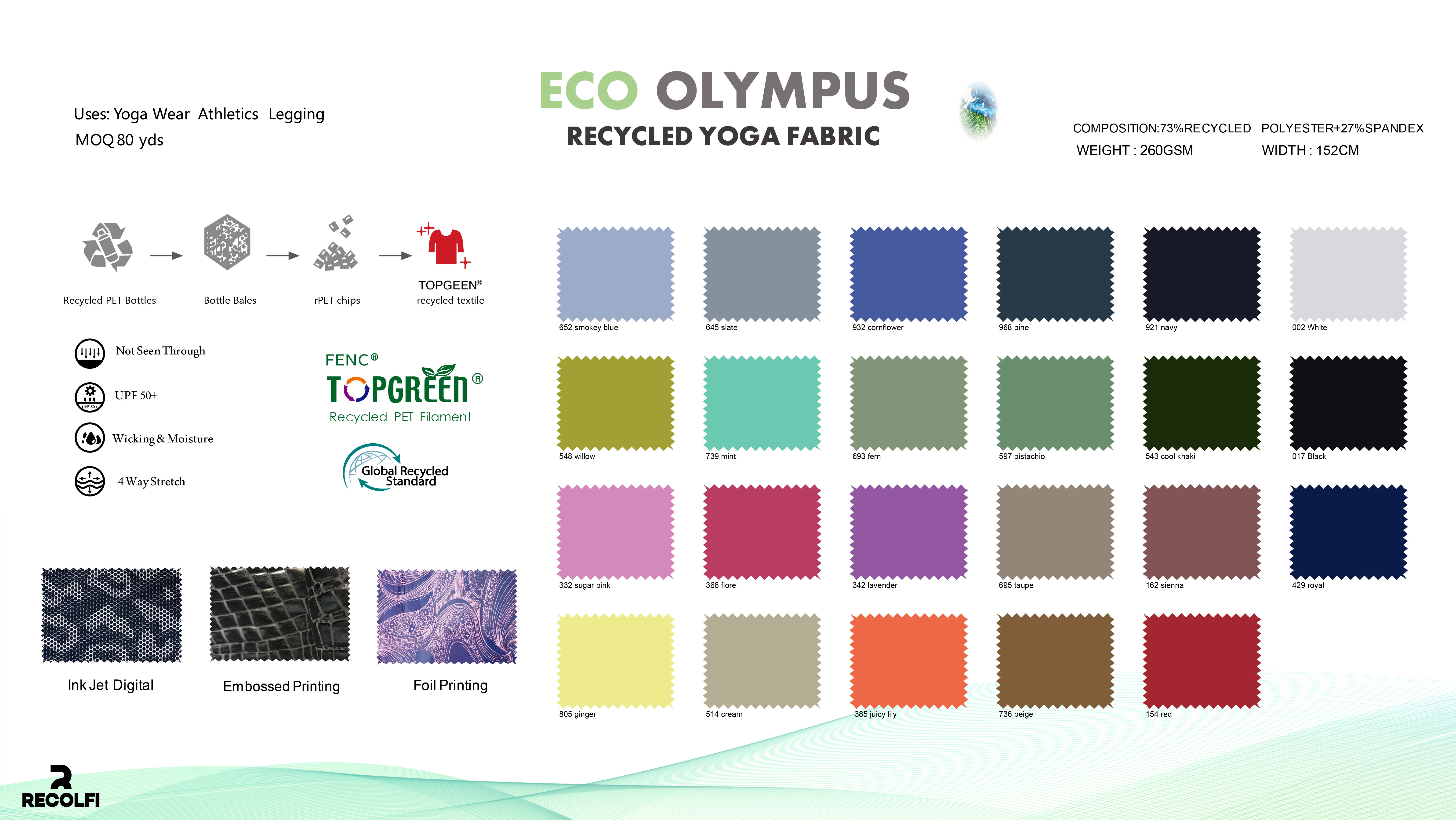 Sorbtek Profiber Yoga Wear Fabric Warp Knitting Cycling Workout Yoga Fabrics